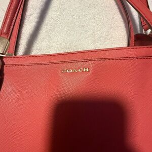 Coach Cherry Orange Shoulder Bag